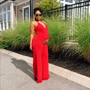 Red Jumpsuit. Brand is Express. Size is Medium.